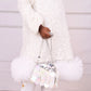 Jeanette Boucle Sequin Dress Snowdrop