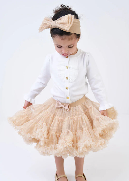 Kitty Baby Sparkle Tutu Sand