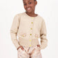 Nikki Metallic Cardigan Gold