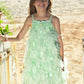 Abito Palma 3D Tulle and Sequin Mint