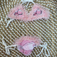 Costume bikini big buble pink Con Pareo