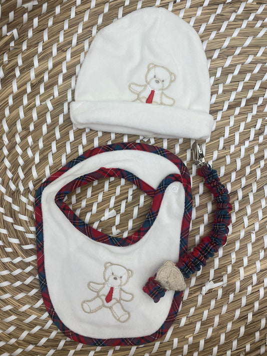 Set 3 Pezzi Teddy Christmas LUI