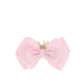Fermaglio con fiocco e corona Icy Pink