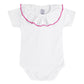 Pagliaccetto a punto legaccio con fiocco grande Con Body Cuore FUCSIA CONDOR
