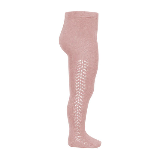Calzamaglie cotone caldo traforate laterale ROSA PALLIDO