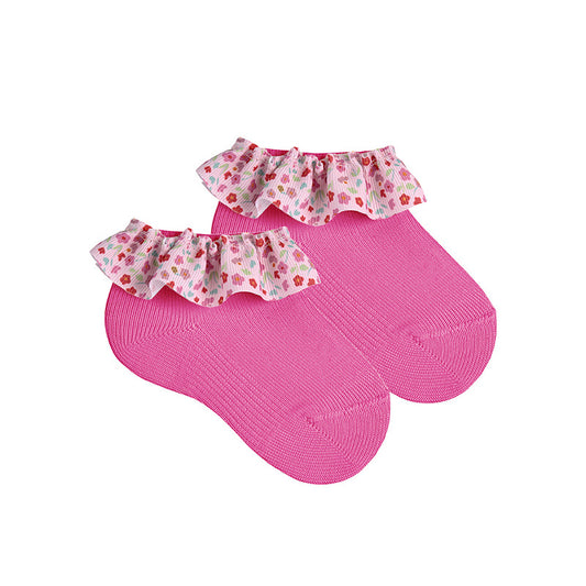 Calze alla caviglia con nastro arricciato liberty CONDOR