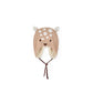Cappello marrone con stampa animale