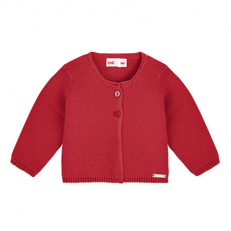 Cardigan a punto legaccio ROSSO