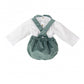 Salopette Green Velvet Olaf