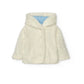 Cappottino neonato reversibile celeste bianco
