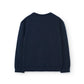 Maglione bambino geometrico blu