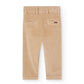 Pantaloni bambino microvelluto beige