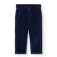 Pantaloni bambino microvelluto blu scuro
