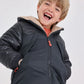 Parka tessuto tecnico reversibile grigio