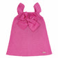 Vestito punto legaccio con fiocco grandegrosgrain FUCSIA CONDOR